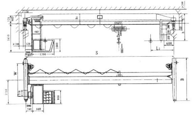 LDA型1-10噸電動單梁起重機
